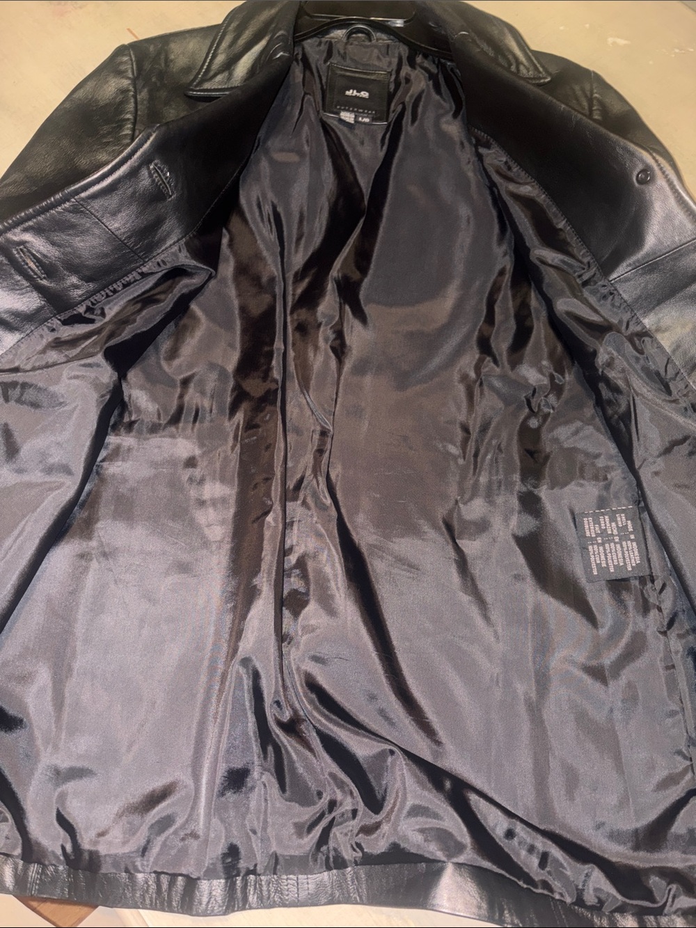 Black Leather Jacket - women’s Outerwear - Picture 5 of 6